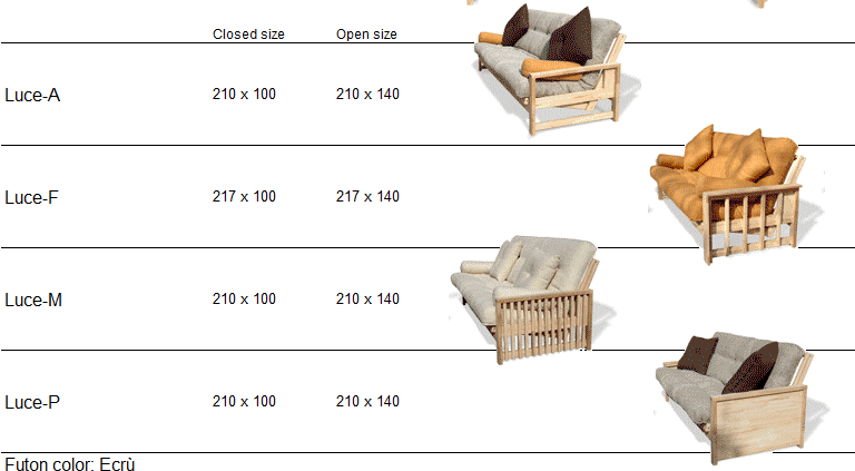 Luce sofa bed / Καναπές Κρεβάτι - sofa-bed-futon