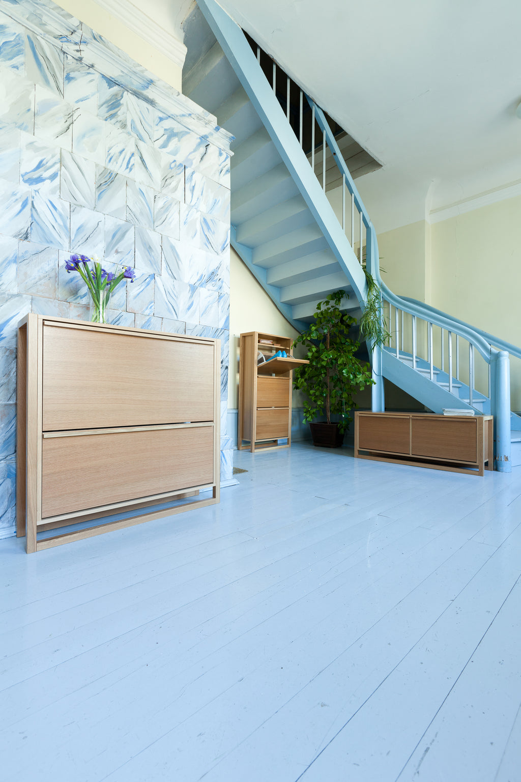 NewEst Shoe Bench 2 door / Παπουτσοθήκη δρυς 2 πόρτες