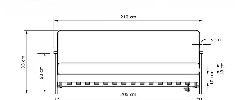 Asahi Sofa / Καναπές κρεβάτι φουτόν