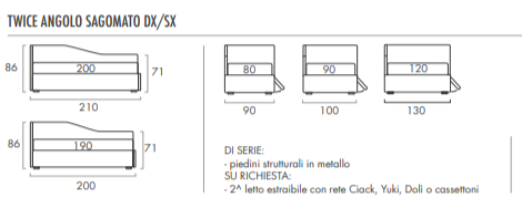 Twice Shaped / Καναπές Κρεβάτι - sofa-bed-futon 