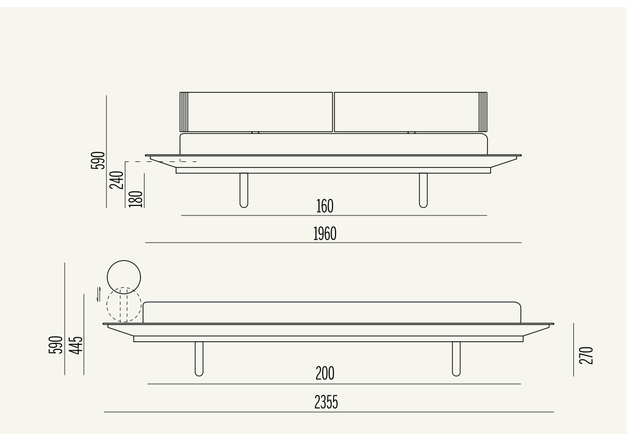 Flamingo / Ντυμένο Κρεβάτι Noctis - sofa-bed-futon 