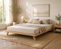 Marcus Bed / Κρεβάτι Οξιάς με Κεφαλάρι