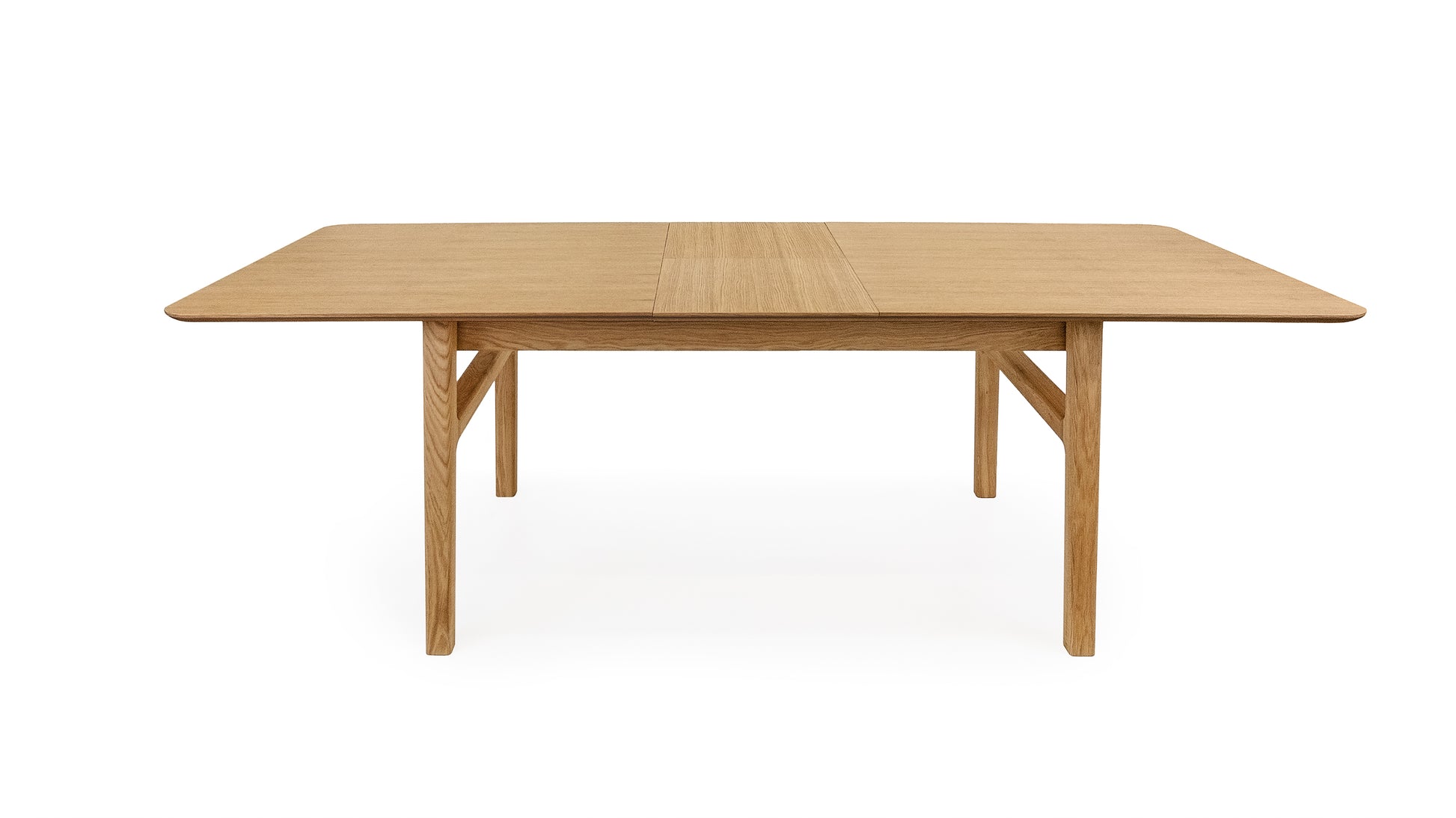 Curved Butterfly Extending Dining Table Oak / Επεκτεινόμενη τραπεζαρία - sofa-bed-futon 