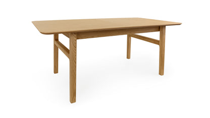 Curved Butterfly Extending Dining Table Oak / Επεκτεινόμενη τραπεζαρία - sofa-bed-futon 