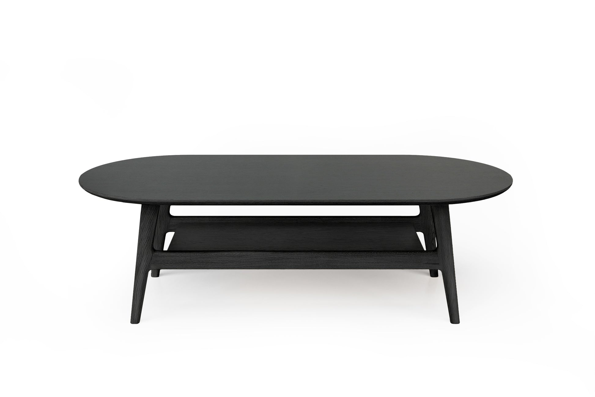 Curved Coffee table Oak / Τραπεζάκι σαλονιού - sofa-bed-futon 