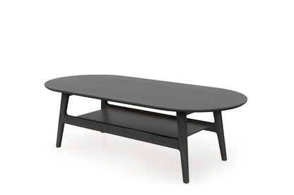 Curved Coffee table Oak / Τραπεζάκι σαλονιού - sofa-bed-futon 