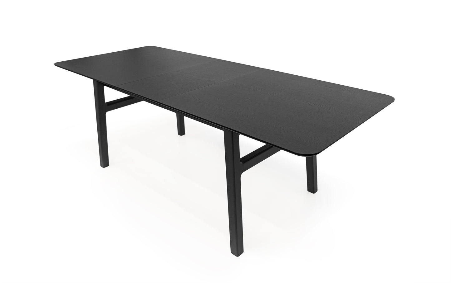 Curved Butterfly Extending Dining Table Oak / Επεκτεινόμενη τραπεζαρία - sofa-bed-futon 