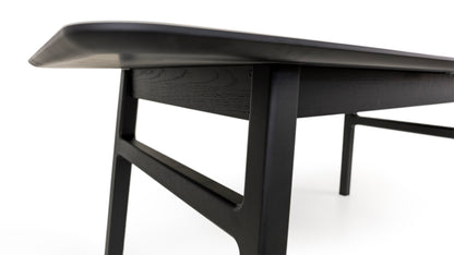 Curved Butterfly Extending Dining Table Oak / Επεκτεινόμενη τραπεζαρία - sofa-bed-futon 