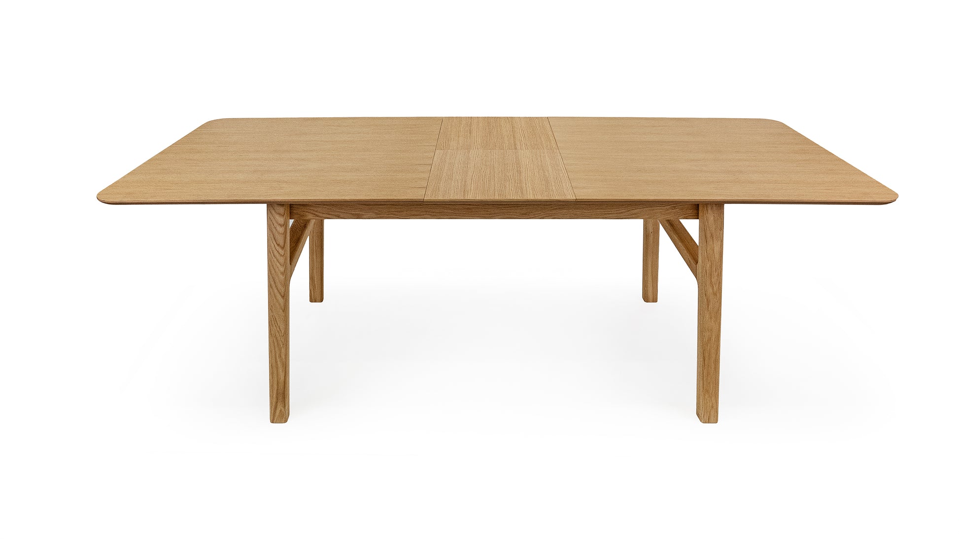 Curved Butterfly Extending Dining Table Oak / Επεκτεινόμενη τραπεζαρία - sofa-bed-futon 