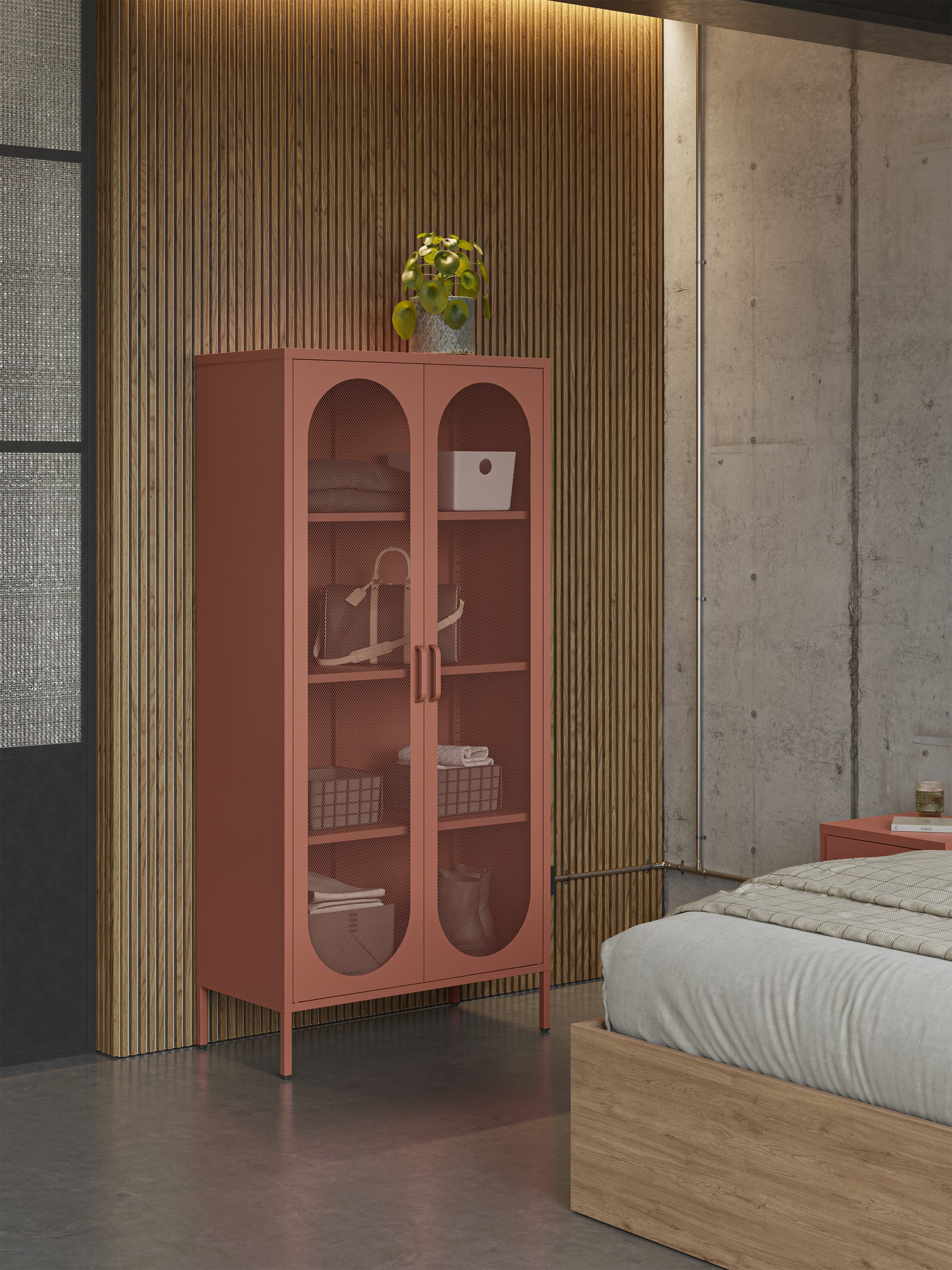 Cabinet Diora 2 Door / μεταλλικό ντουλάπι