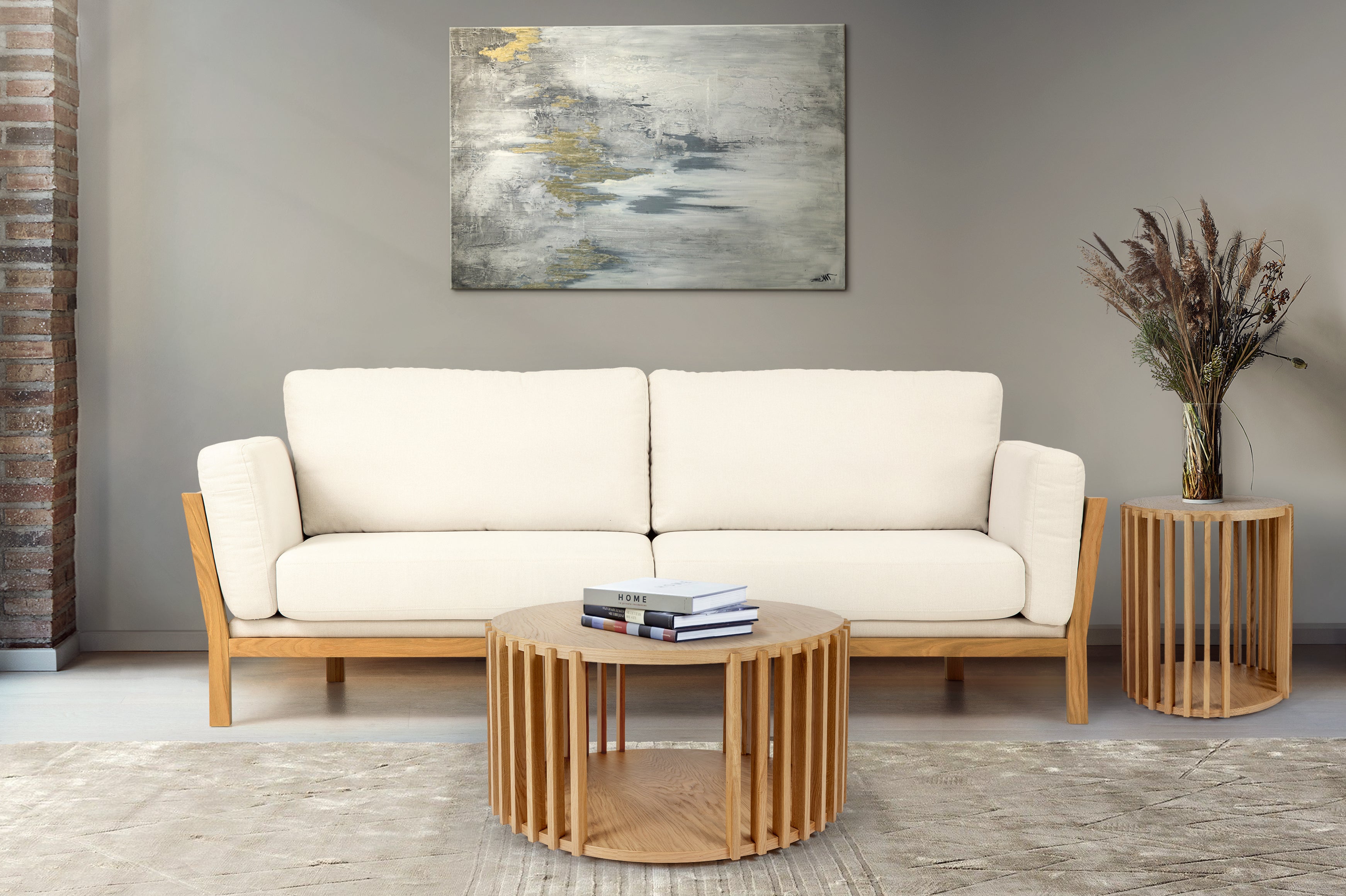 Drum Side Table / Βοηθητικό τραπεζάκι - sofa-bed-futon 