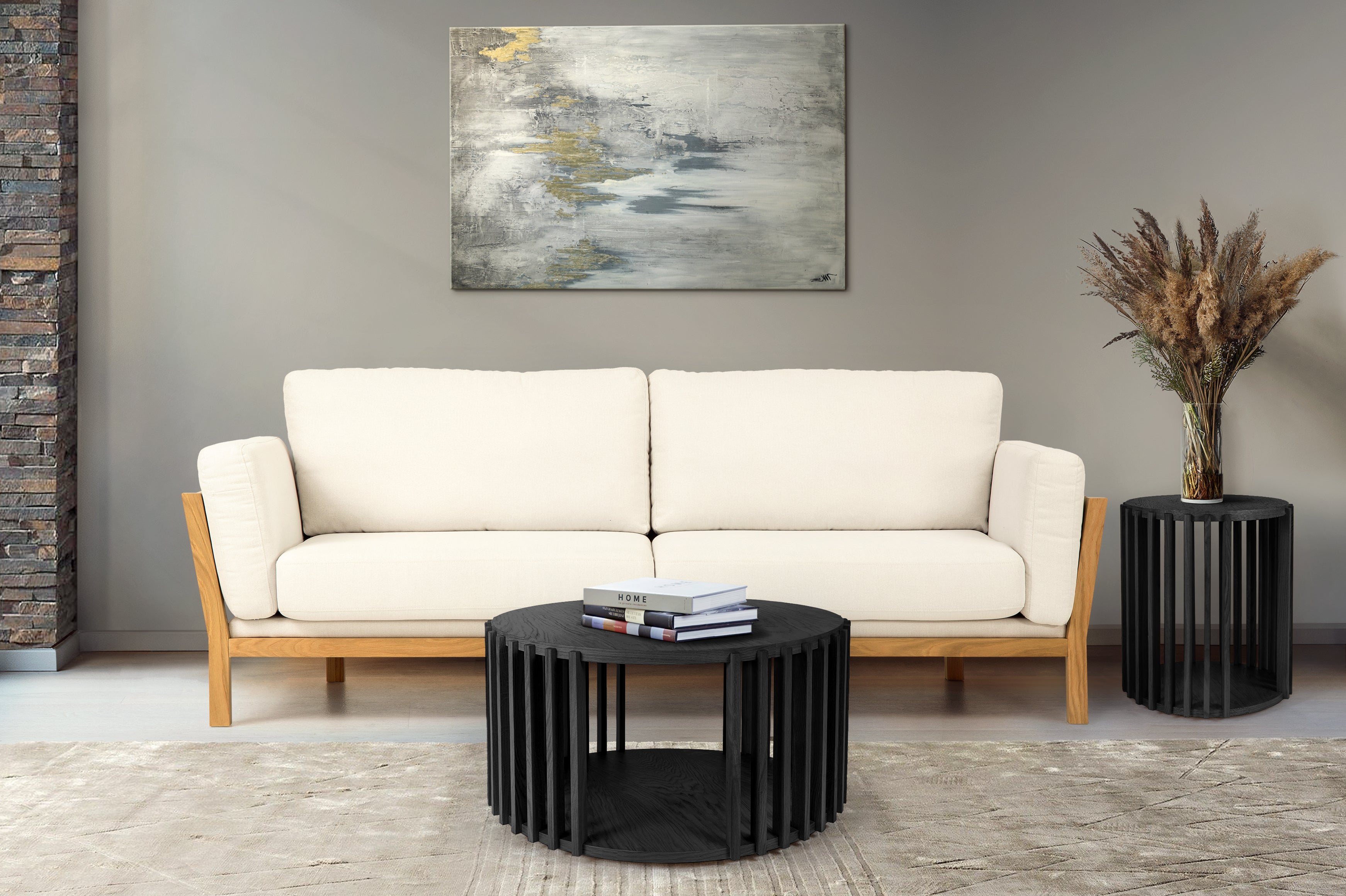 Drum Side Table / Βοηθητικό τραπεζάκι - sofa-bed-futon 
