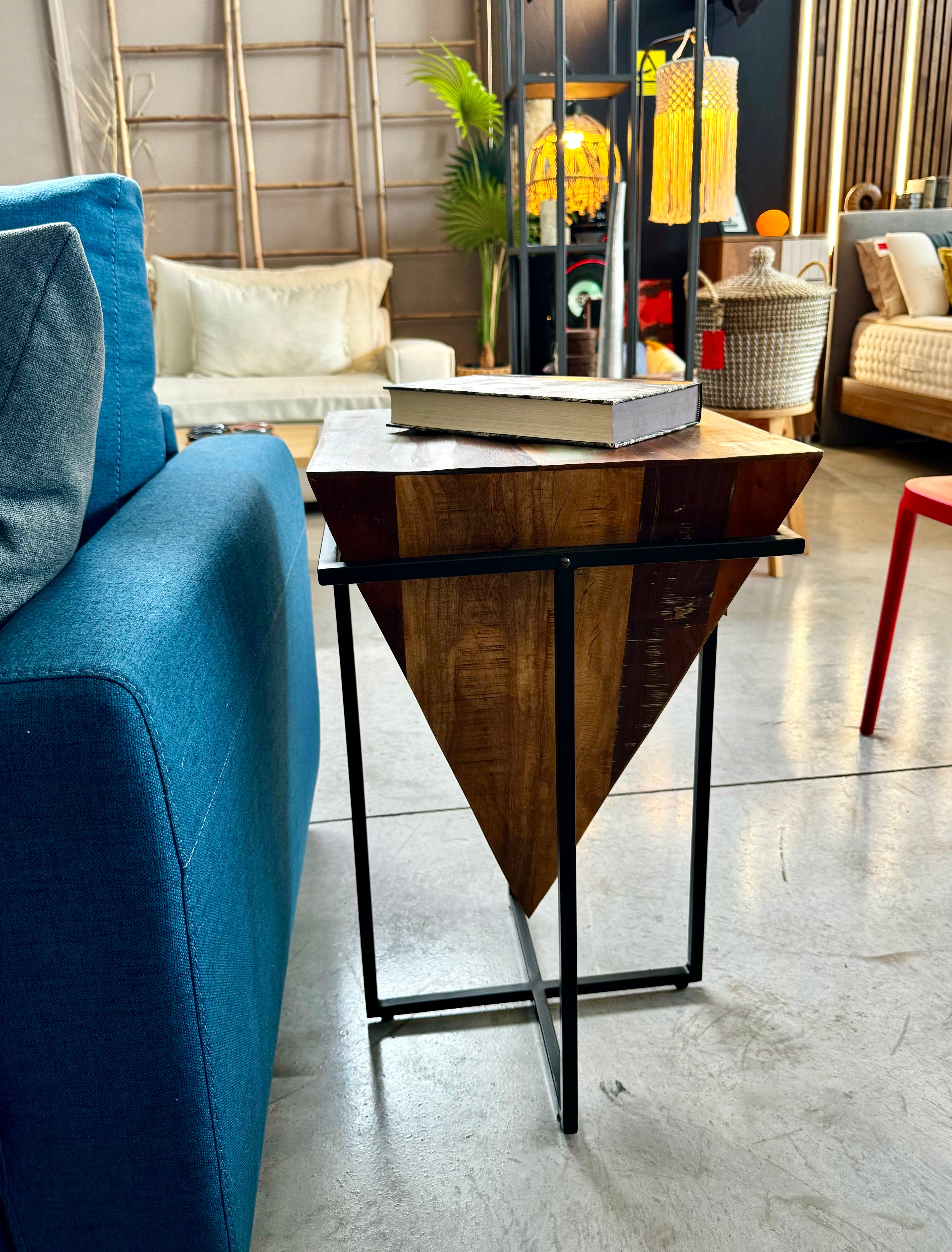 Avatar high / Tραπεζάκι ξύλο-μέταλλο - sofa-bed-futon 