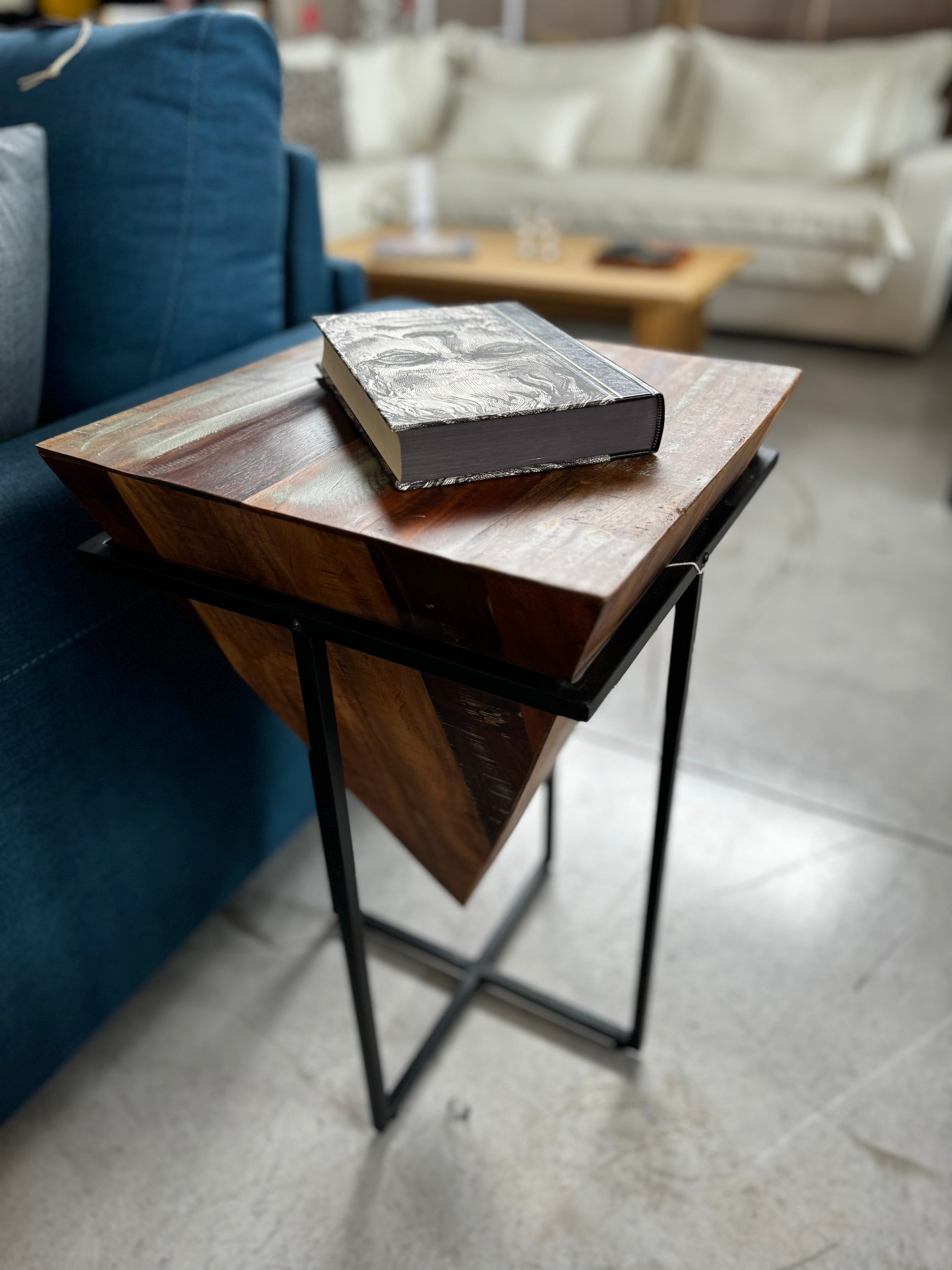 Avatar high / Tραπεζάκι ξύλο-μέταλλο - sofa-bed-futon 