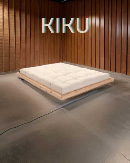 Kiku Bed / Ξύλινο κρεβάτι πλατφόρμα - sofa-bed-futon 