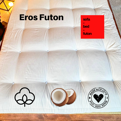 Eros Futon / Στρώμα Κοκοφοίνικας-Βαμβάκι-Λάτεξ - sofa-bed-futon 