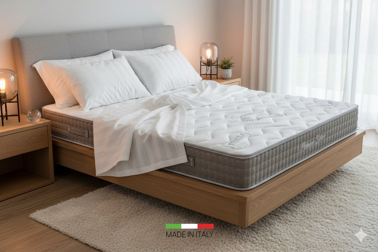 Στρώμα χωρίς ελατήρια με Memory Foam / Silver