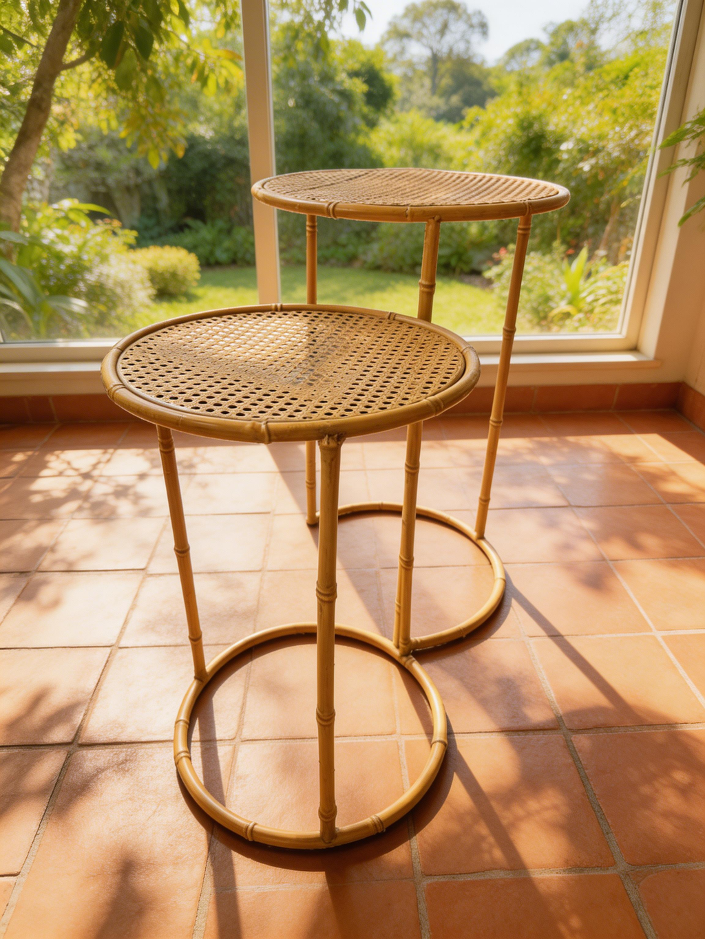 Indonesia Set / Σετ 2 τραπεζάκια