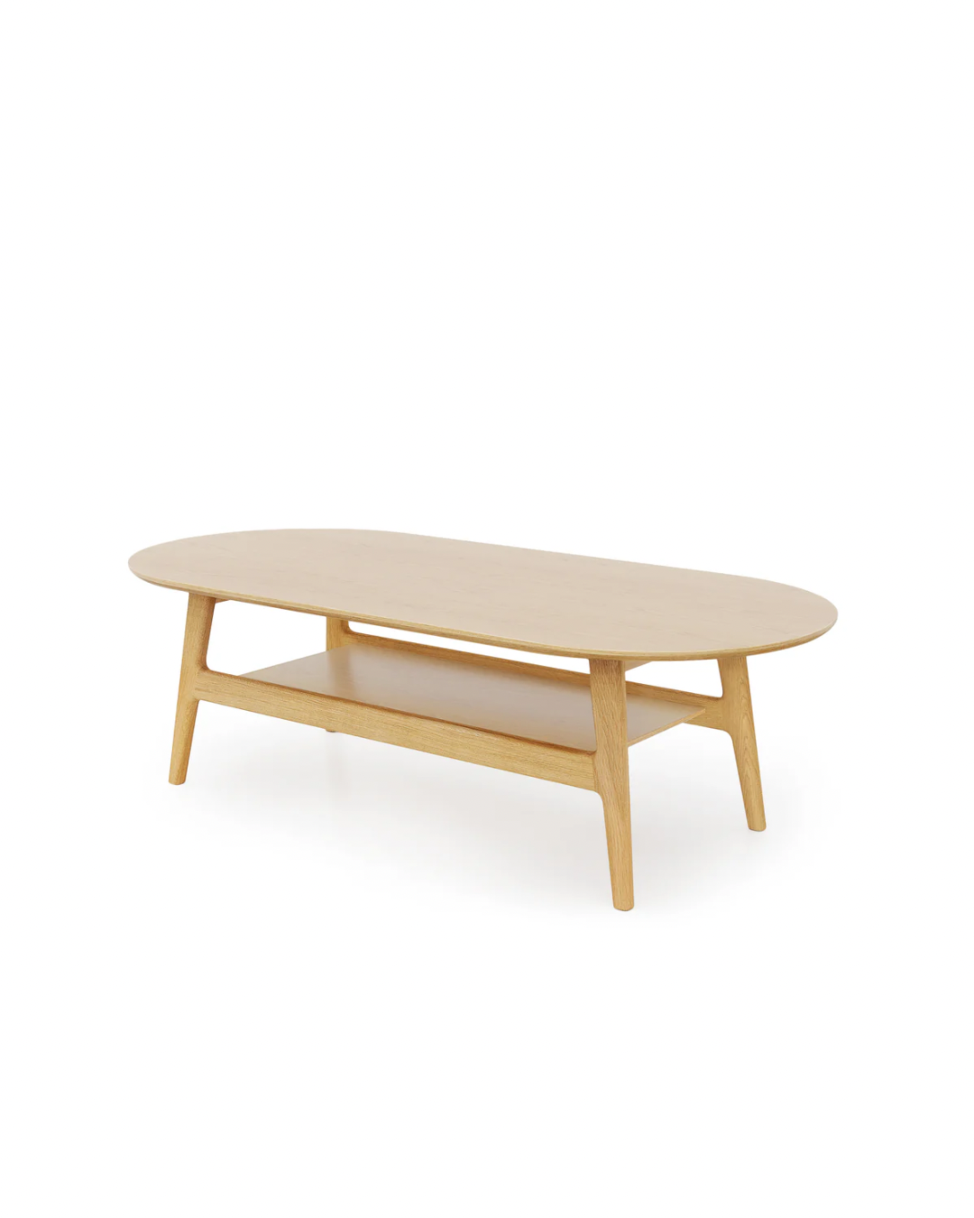 Curved Coffee table Oak / Τραπεζάκι σαλονιού - sofa-bed-futon 