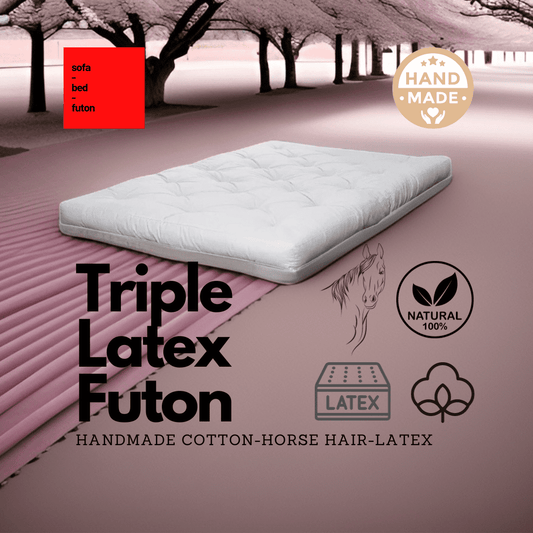 Triple Latex Futon / Στρώμα Futon - sofa-bed-futon