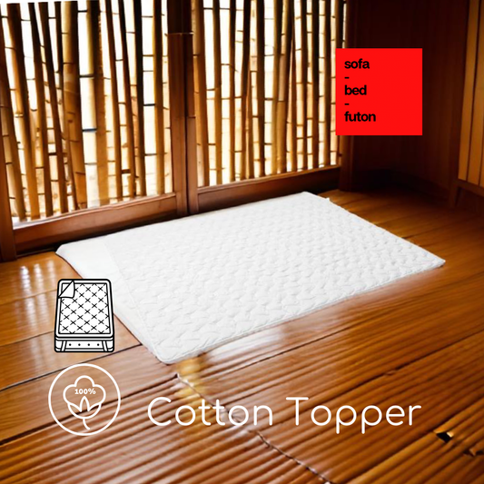 Topper Cotton / Προστατευτικό στρώματος - sofa-bed-futon 