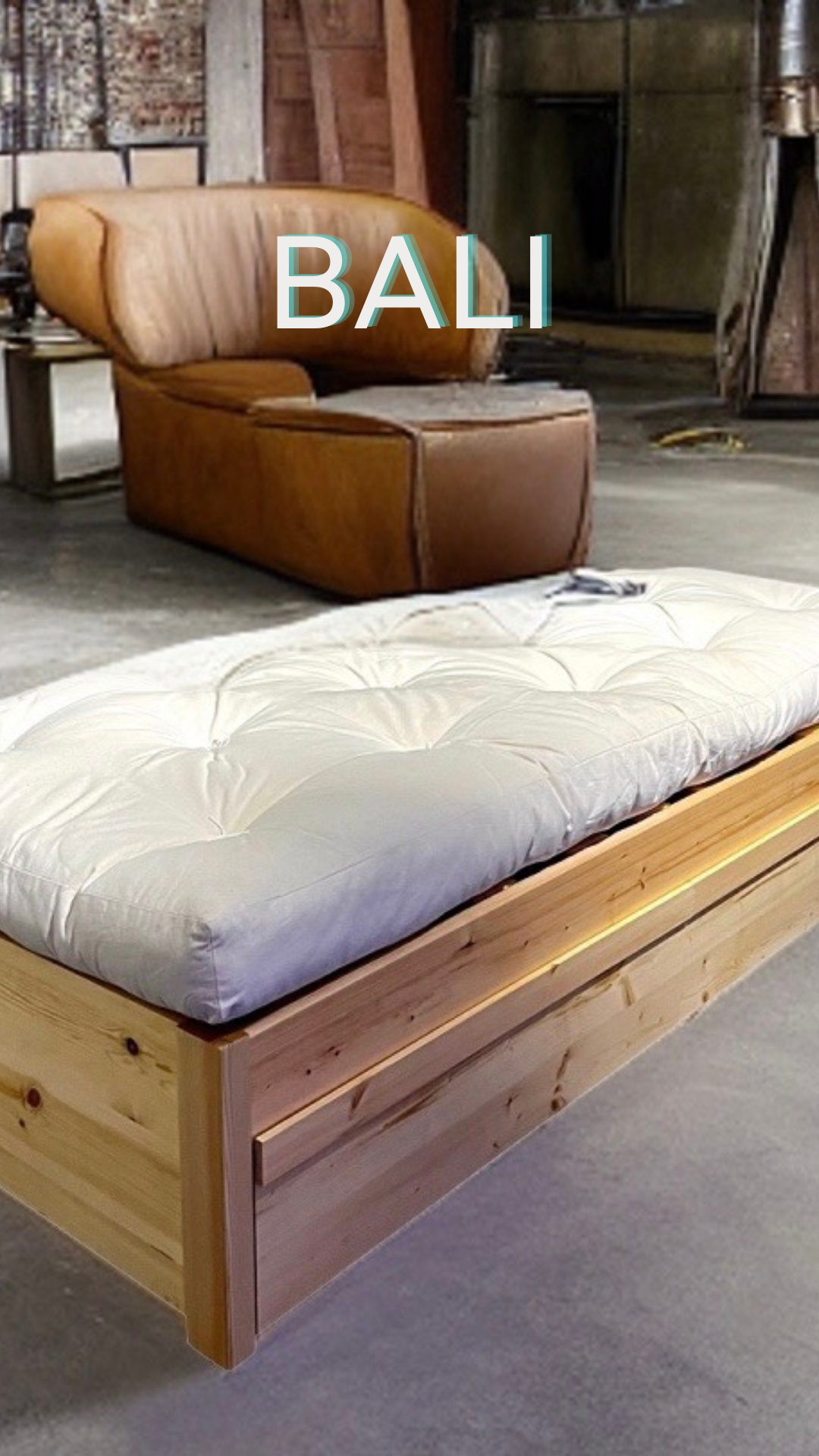 Bali bed with drawers / Κρεβάτι με συρτάρια - sofa-bed-futon 