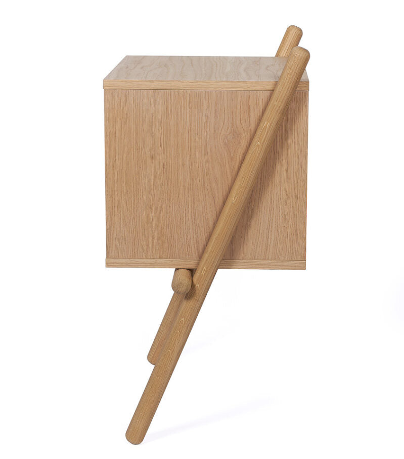 India Nightstand / Κομοδίνο ξύλινο - sofa-bed-futon 