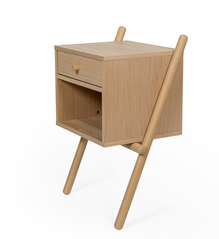 India Nightstand / Κομοδίνο ξύλινο - sofa-bed-futon 