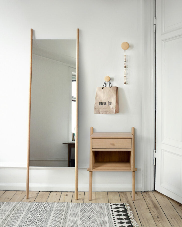 India Nightstand / Κομοδίνο ξύλινο - sofa-bed-futon 