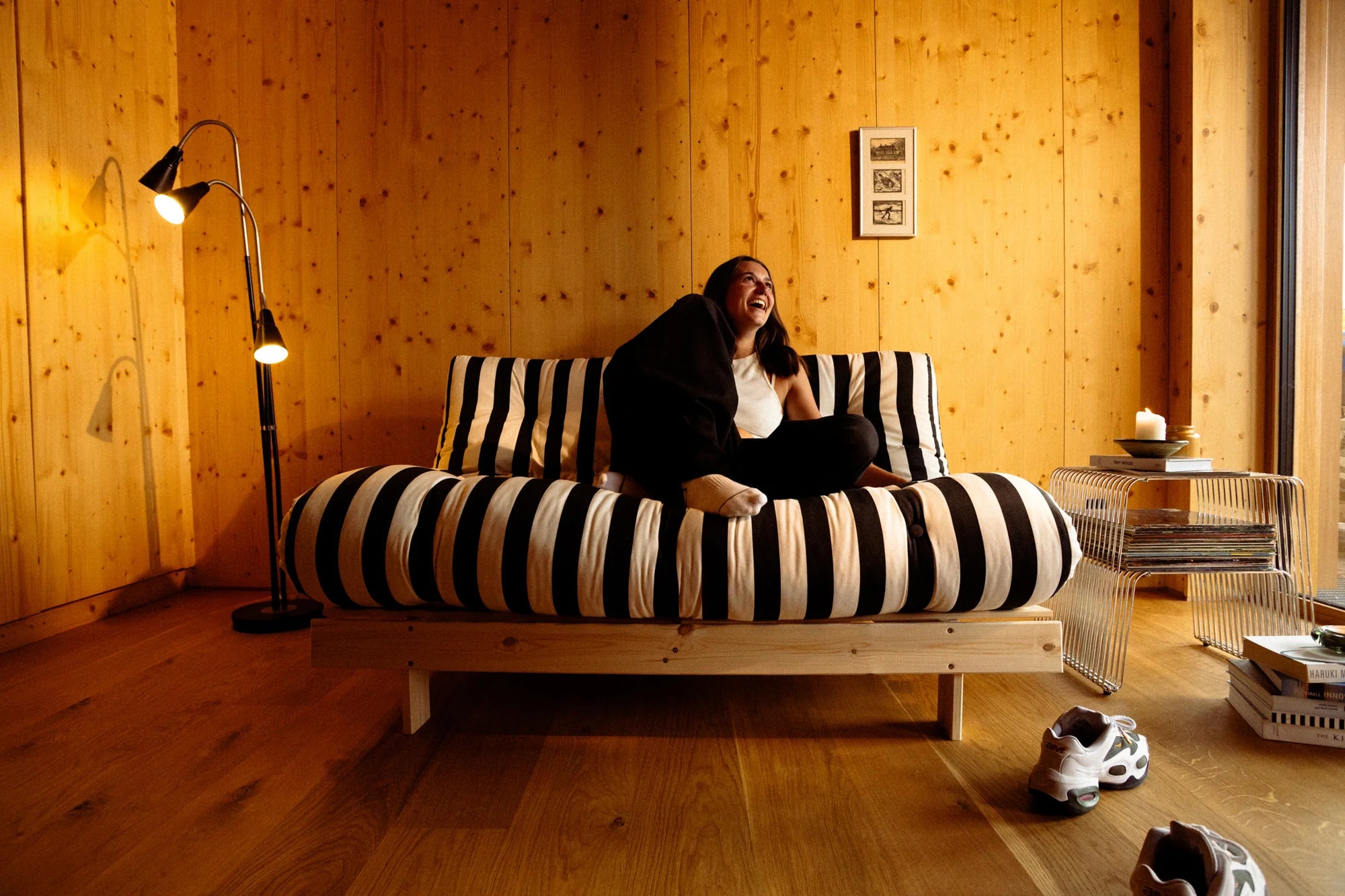 Roots Striped karup / sofa-bed NEW FABRICS *SALE**