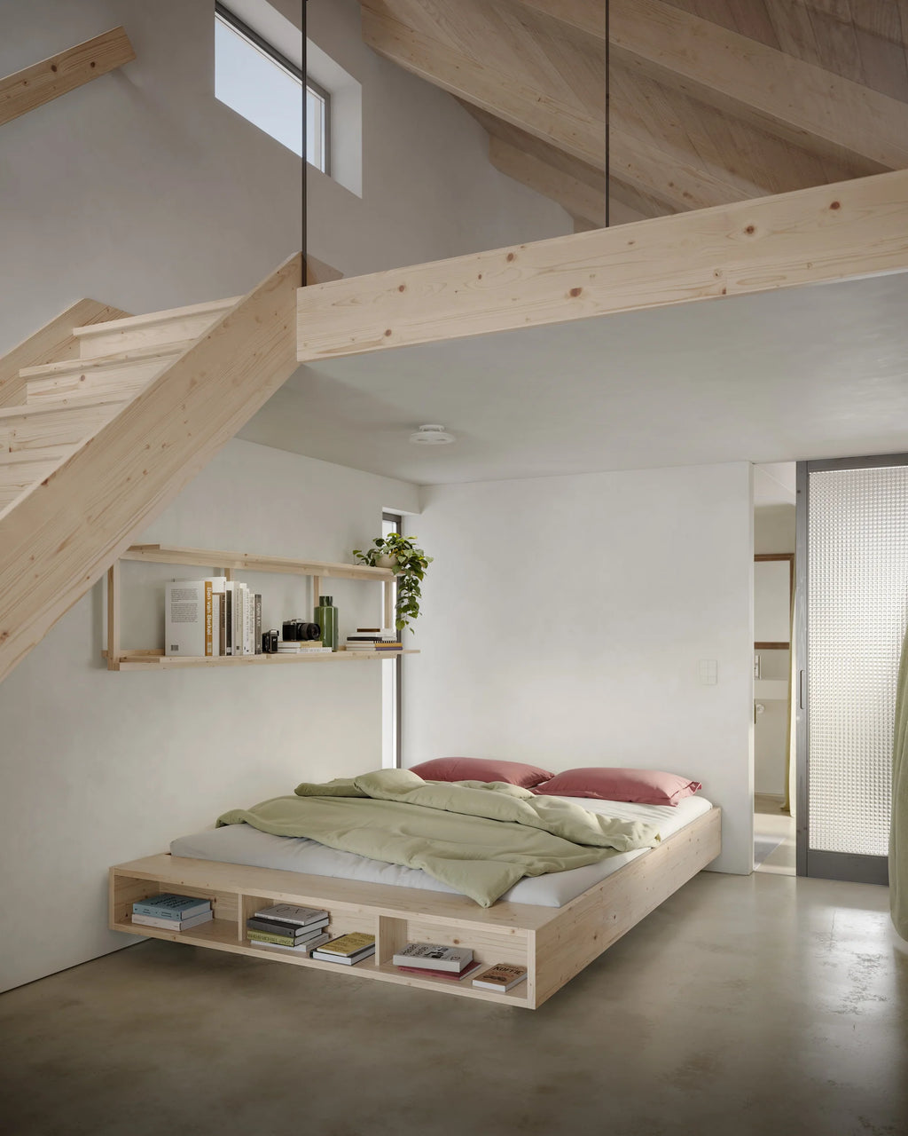 Merge Bed karup Design / Ξύλινο Κρεβάτι