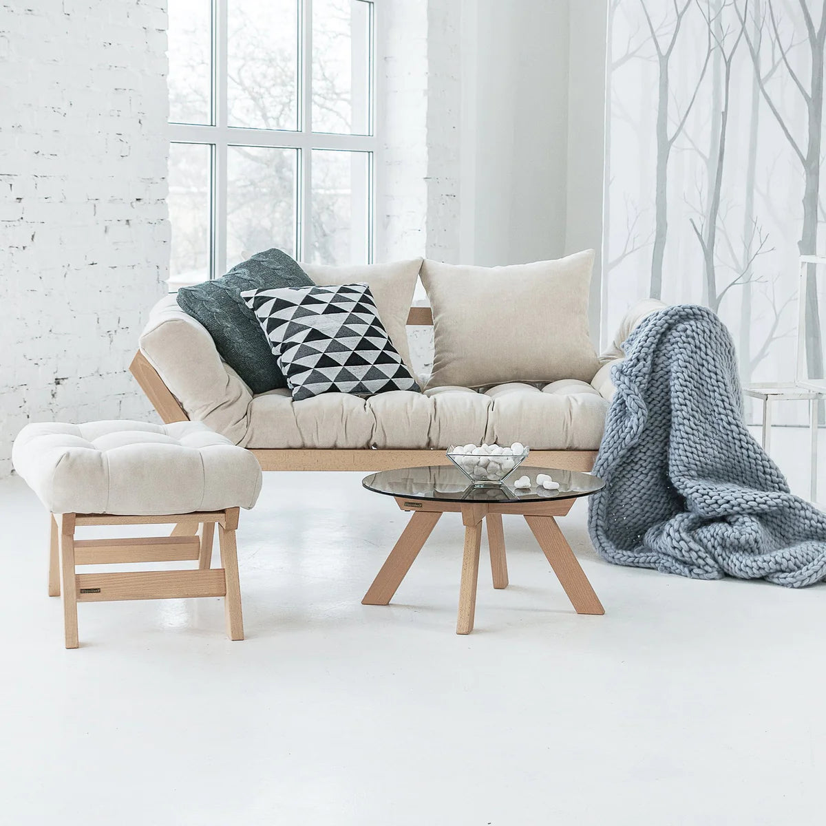 Kiara sofa bed / Διθέσιος καναπές κρεβάτι - sofa-bed-futon 