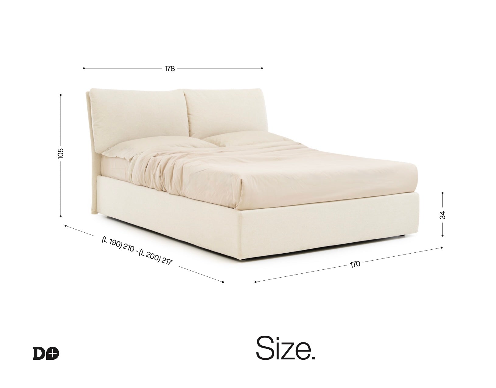 Mercurio Bed Noctis / Ντυμένο κρεβάτι με αποθηκευτικό χώρο