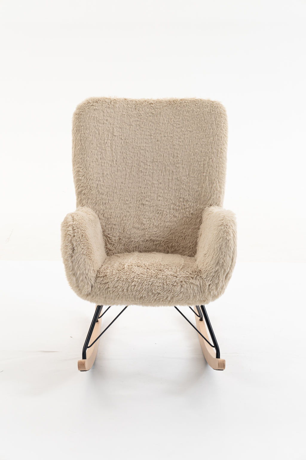 ROCKY ROCKING CHAIR MAXI MIKA BEIGE / Κουνιστή πολυθρόνα