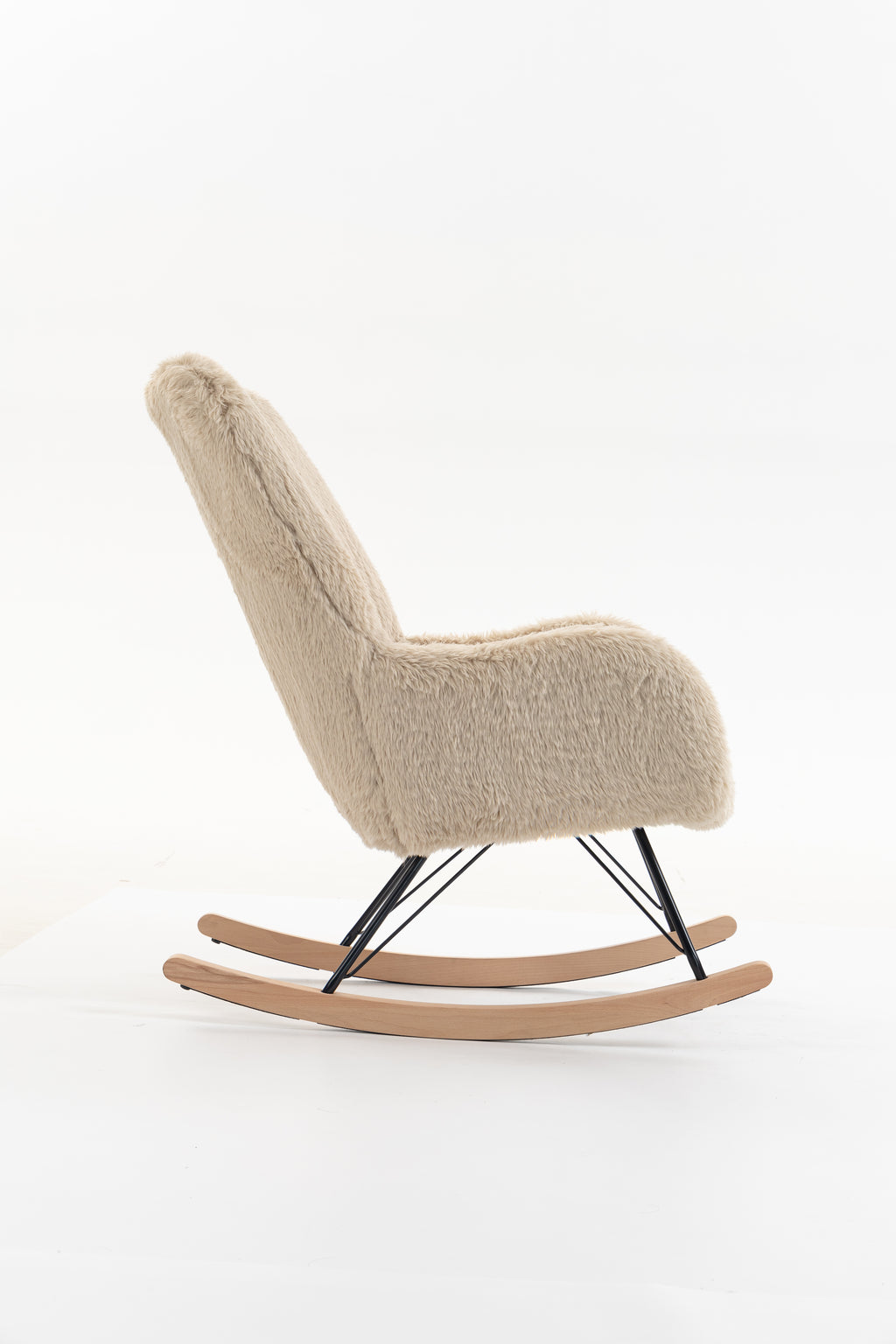 ROCKY ROCKING CHAIR MAXI MIKA BEIGE / Κουνιστή πολυθρόνα