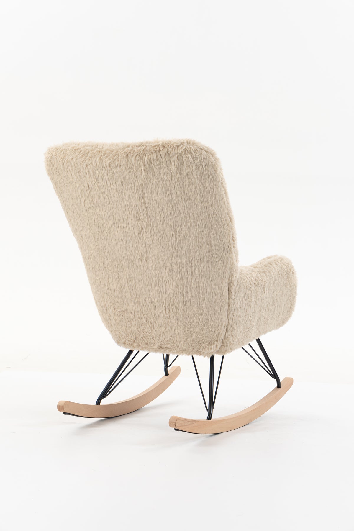 ROCKY ROCKING CHAIR MAXI MIKA BEIGE / Κουνιστή πολυθρόνα