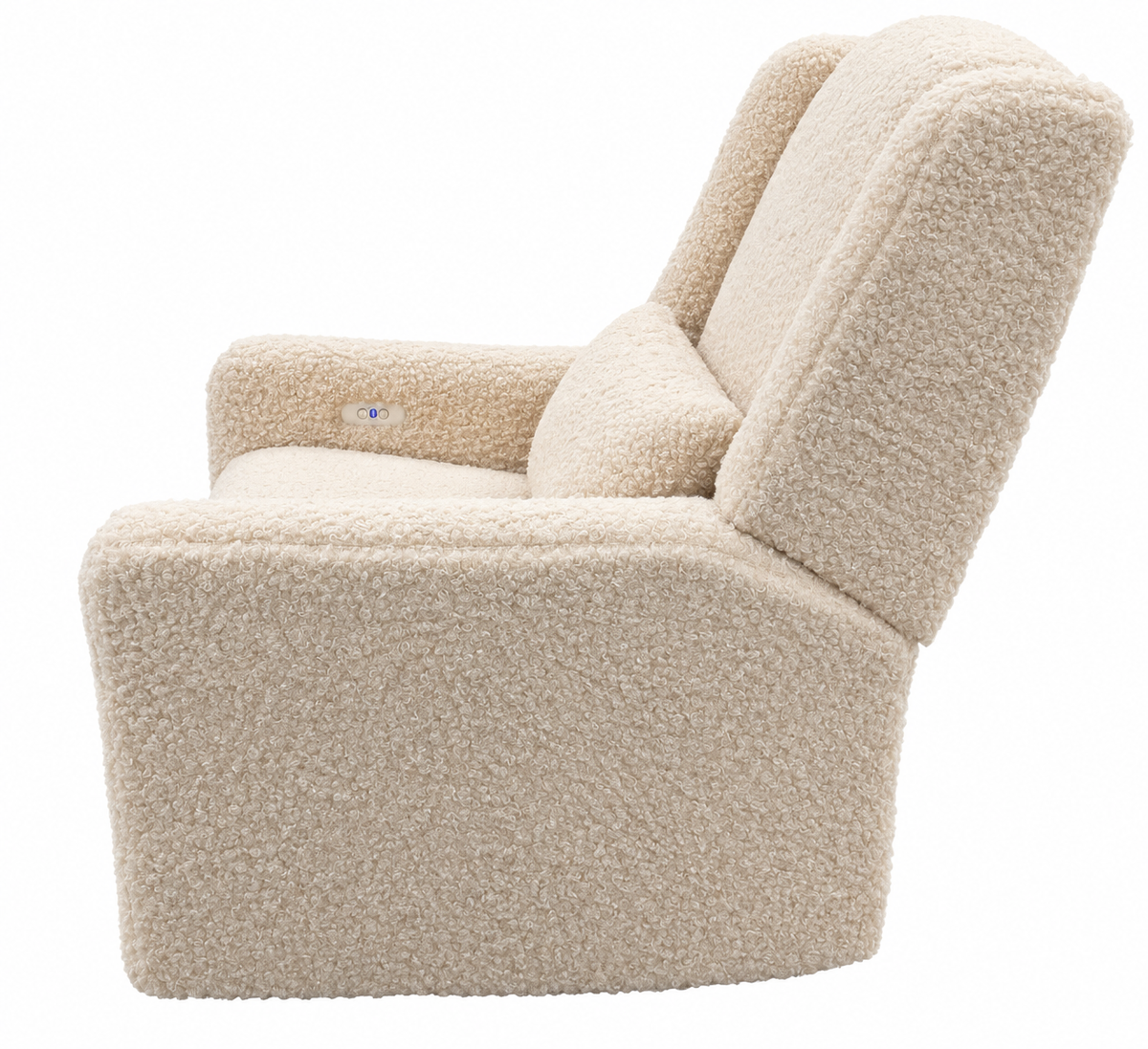 ROCKY electric recliner curly beige / Πολυθρόνα με ηλεκτρικό μηχανισμό ανάκλισης