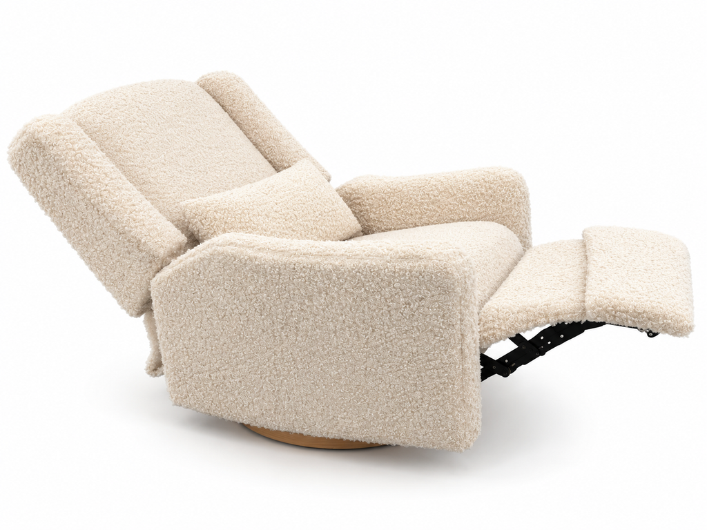 ROCKY electric recliner curly beige / Πολυθρόνα με ηλεκτρικό μηχανισμό ανάκλισης