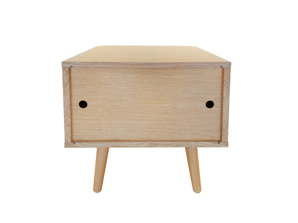 Rove Bedside Table Oak / κομοδίνο δρυς - sofa-bed-futon 