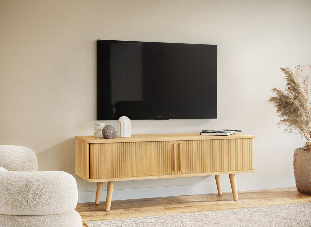 Rove Tambour TV Unit 180 Oak / Oak TV unit