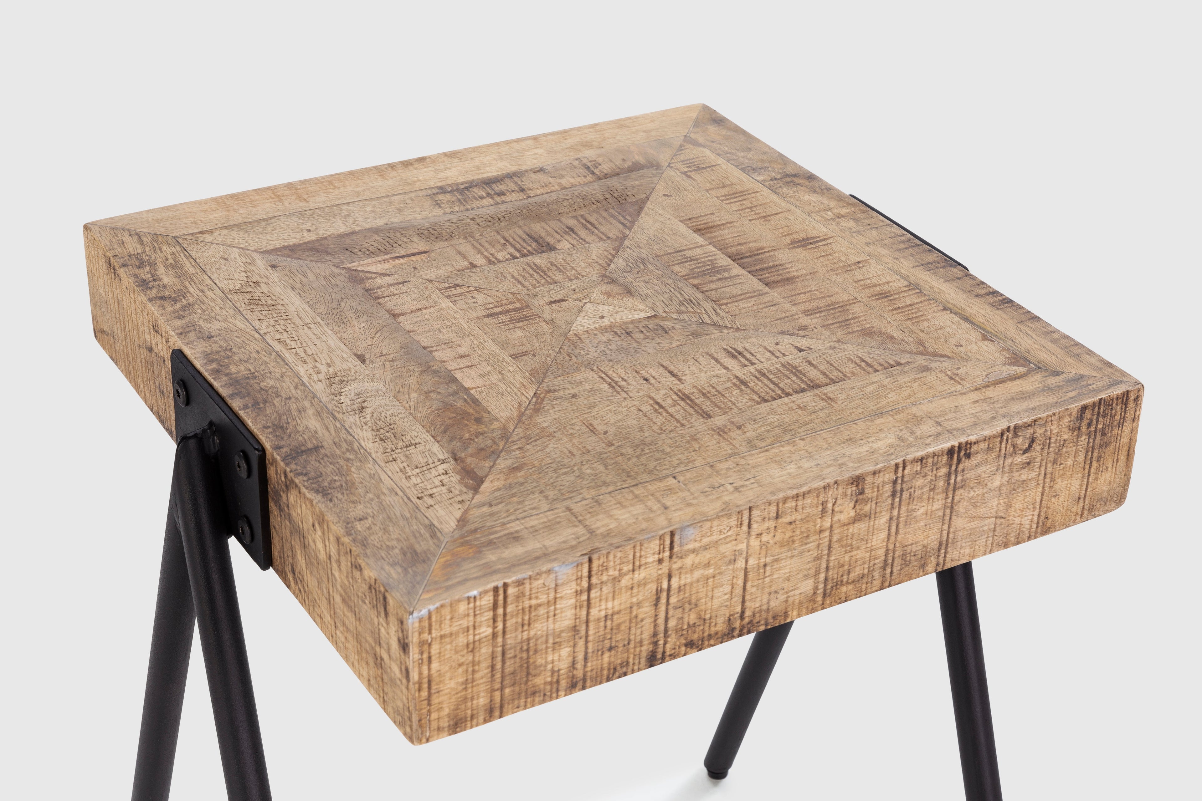 COFFEE TABLE ΤΡΑΠΕΖΑΚΙ ΣΑΛΟΝΙΟΥ ΞΥΛΟ ΜΕΤΑΛΛΟ