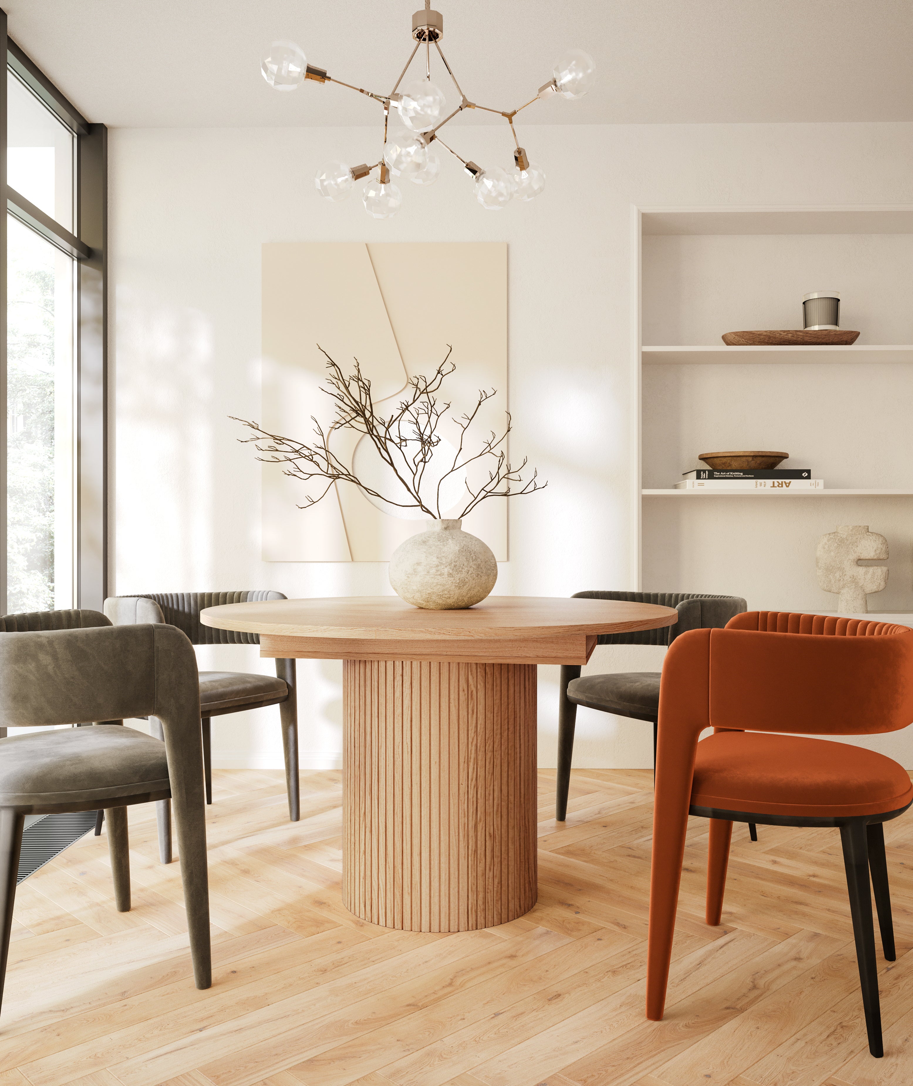 Toscana 120 Extendable Round Dining Table Oak / Extendable table – sofa ...