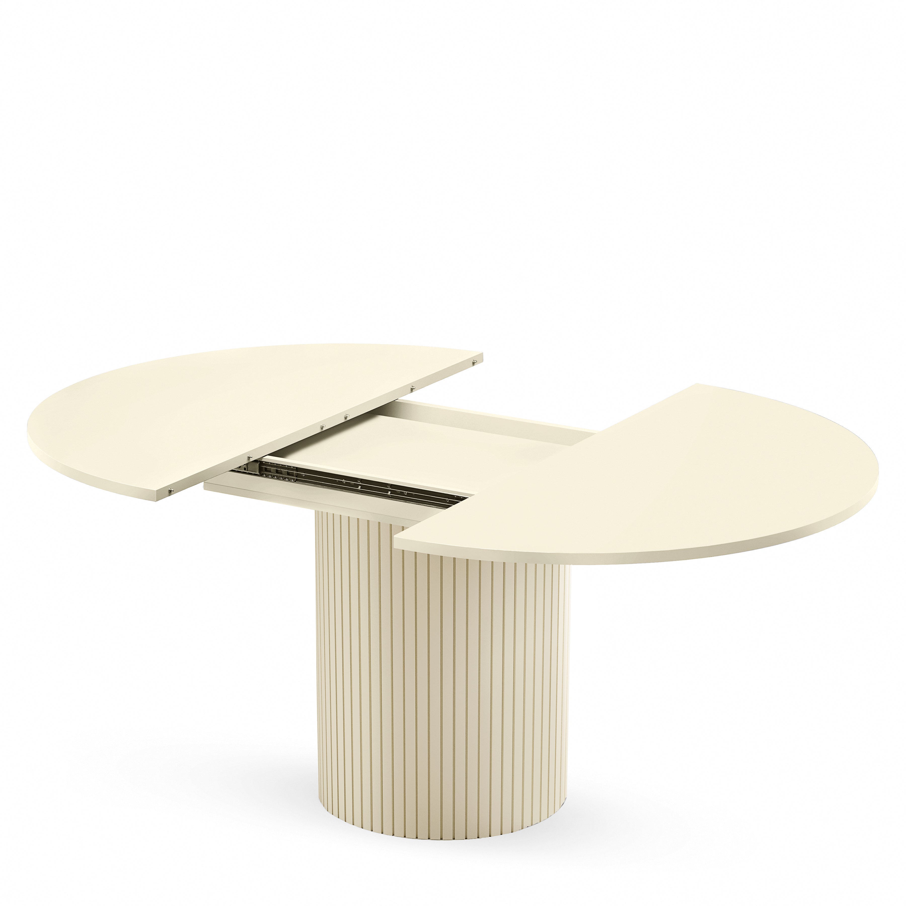 Toscana 120 Extendable Round Dining MEL Woodman / Επεκτεινόμενη τραπεζαρία ΔΙΑΘΕΣΙΜΟ