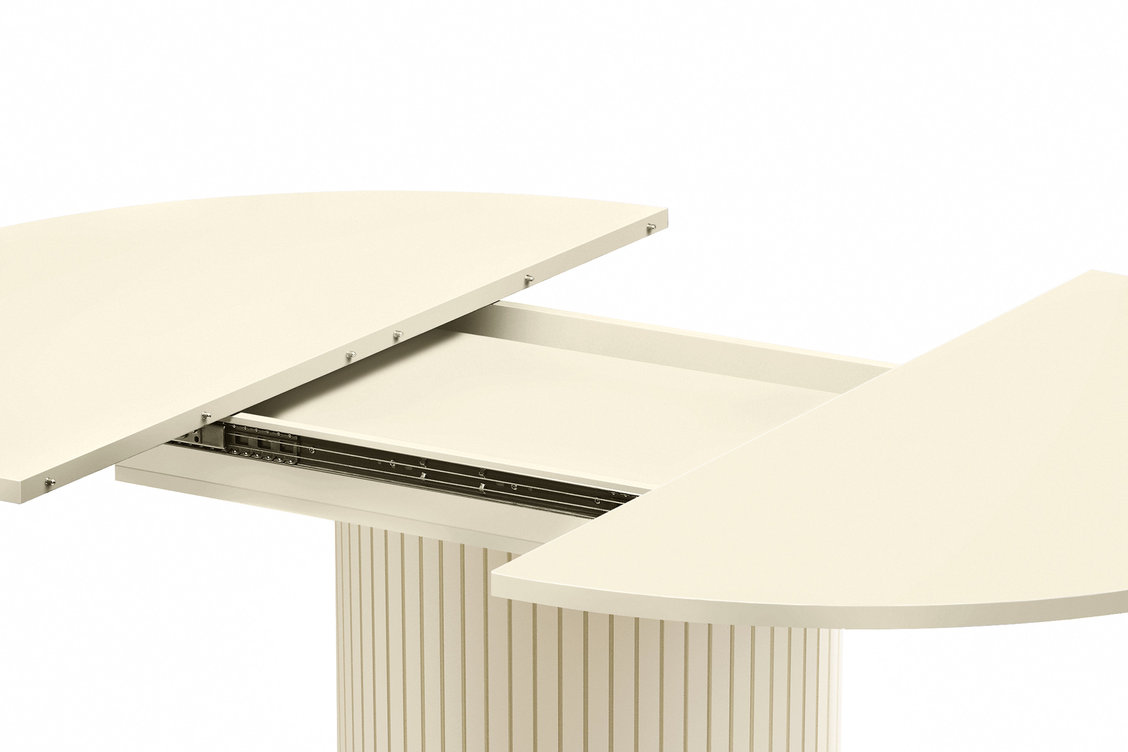 Toscana 120 Extendable Round Dining MEL Woodman / Επεκτεινόμενη τραπεζαρία ΔΙΑΘΕΣΙΜΟ