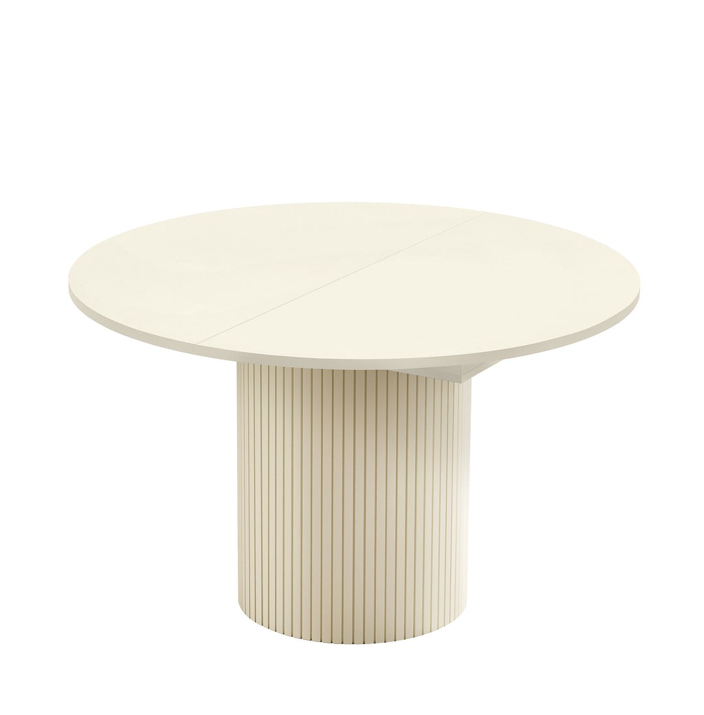 Toscana 120 Extendable Round Dining MEL Woodman / Επεκτεινόμενη τραπεζαρία ΔΙΑΘΕΣΙΜΟ