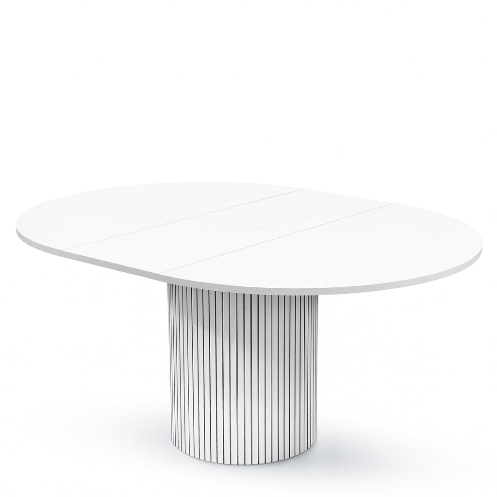 Toscana 120 Extendable Round Dining MEL Woodman / Επεκτεινόμενη τραπεζαρία ΔΙΑΘΕΣΙΜΟ