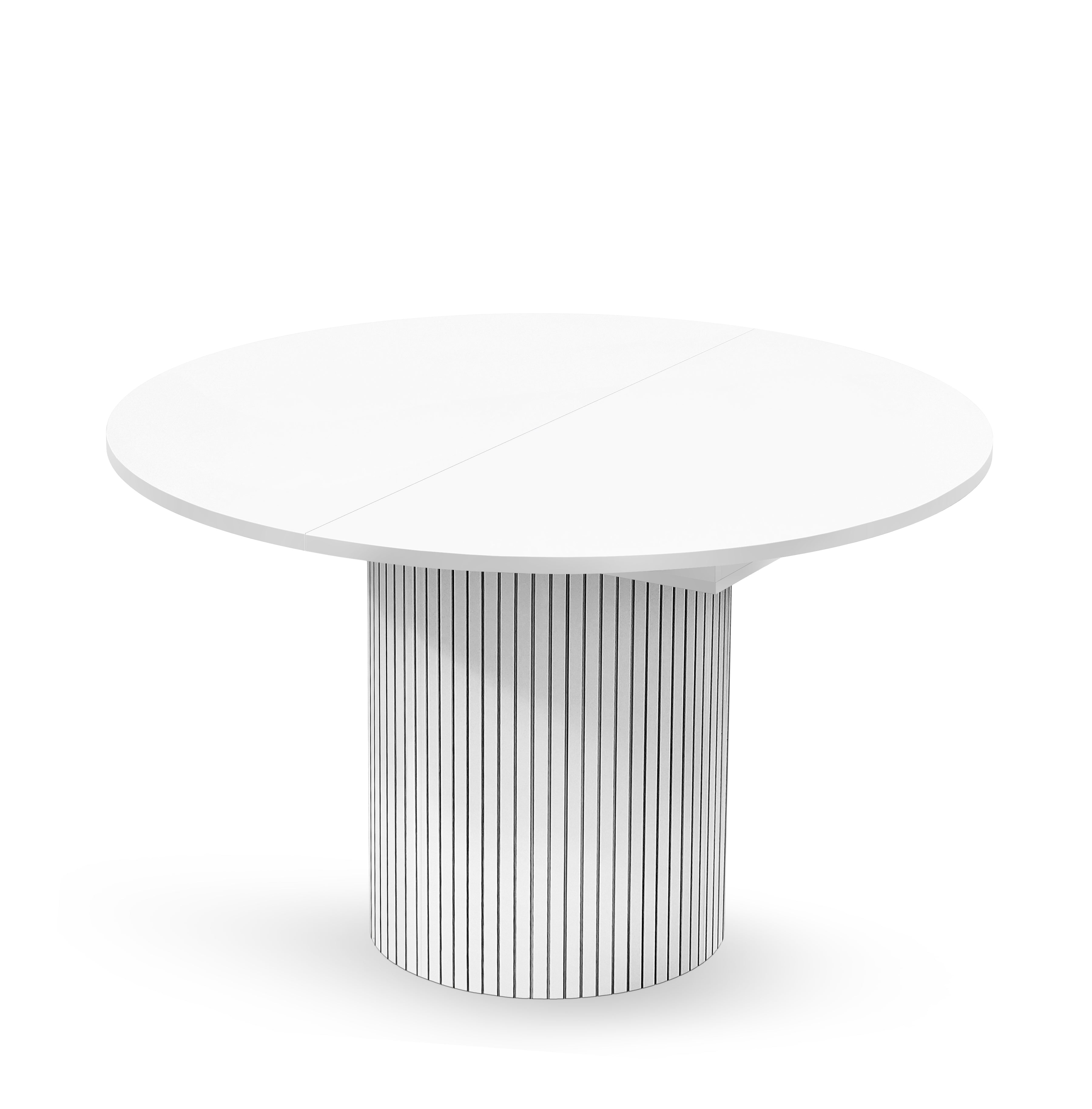 Toscana 120 Extendable Round Dining MEL Woodman / Επεκτεινόμενη τραπεζαρία ΔΙΑΘΕΣΙΜΟ