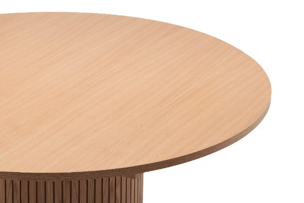 Toscana 120 Extendable Round Dining Table Oak / Επεκτεινόμενο τραπέζι - sofa-bed-futon 