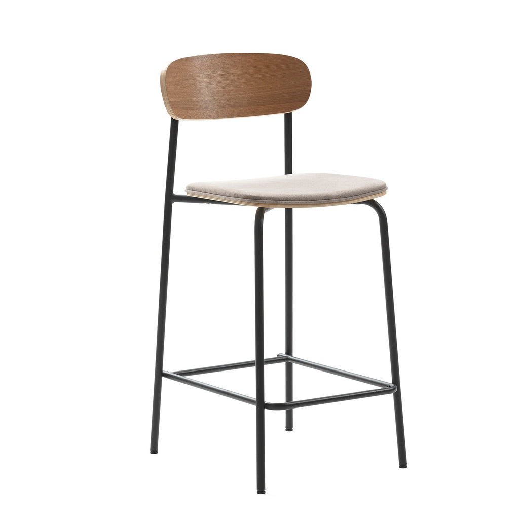 Adriana Stool Taupe-Black legs / Σκαμπώ κουζίνας-μπαρ