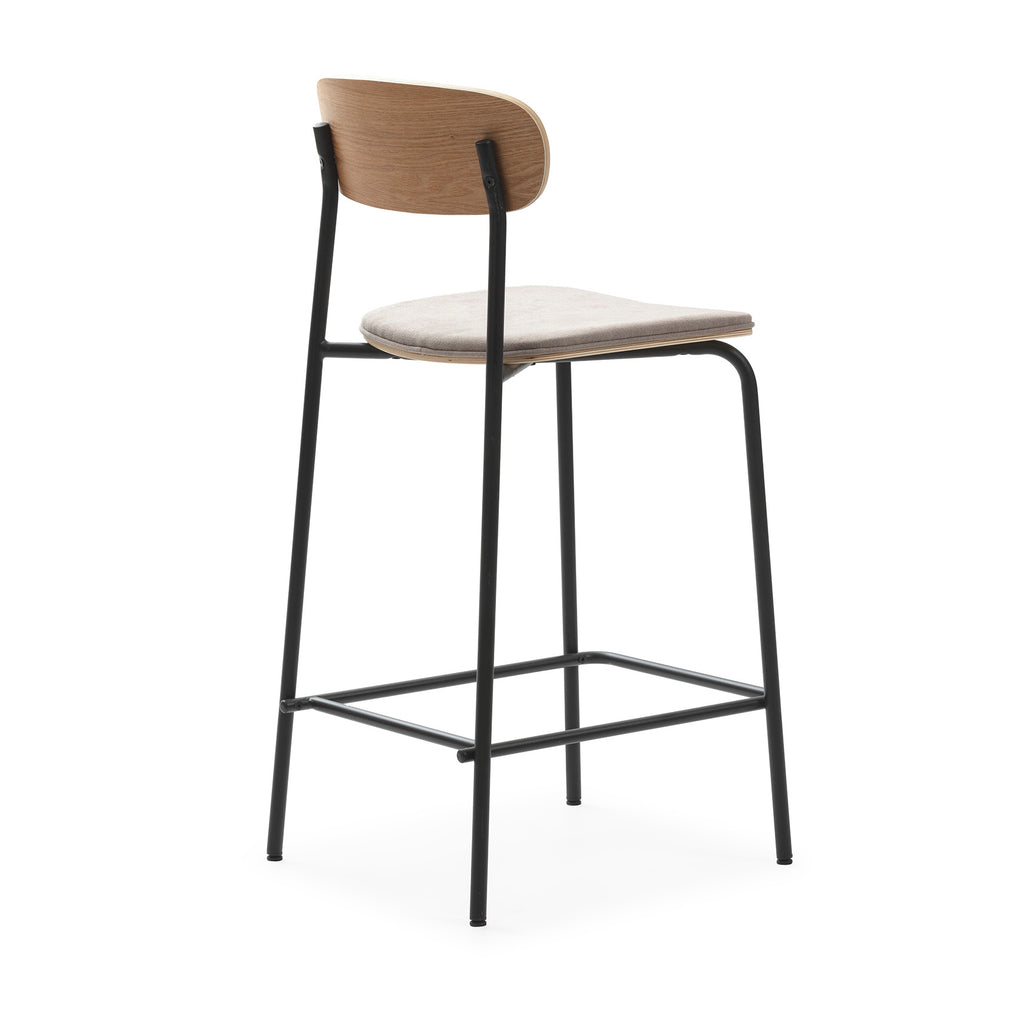 Adriana Stool Taupe-Black legs / Σκαμπώ κουζίνας-μπαρ